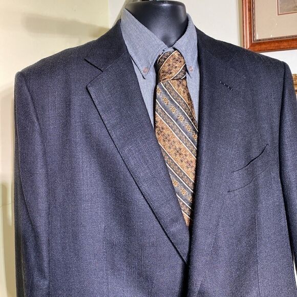 TOM FORD O’Connor Blue Sport Coat Silk & Mohair Fit Y - Picture 4 of 13
